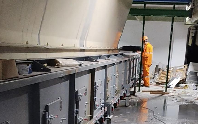 Installatie van transportmachines